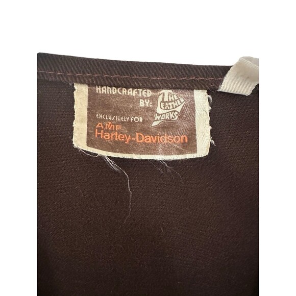 Vintage Harley-Davidson AMF Leather Vest Men’s M - Picture 13 of 15
